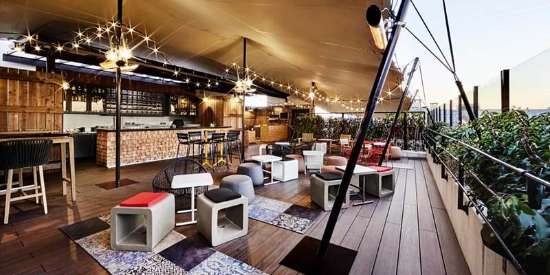 Best Hostels in Paris Generator Hostel Rooftop Bar